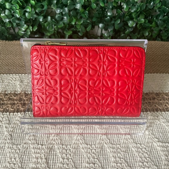 Loewe Handbags - Loewe Red Compact Wallet
